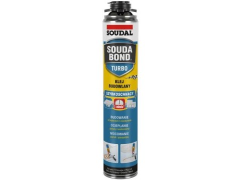 SOUDAL PIANOKLEJ UNIWERSALNY PISTOLETOWY SOUDABOND TURBO 750ML