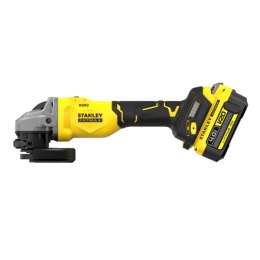 STANLEY SZLIFIERKA KĄTOWA AKUMULATOROWA 125MM V20 18V 2*4.0AH
