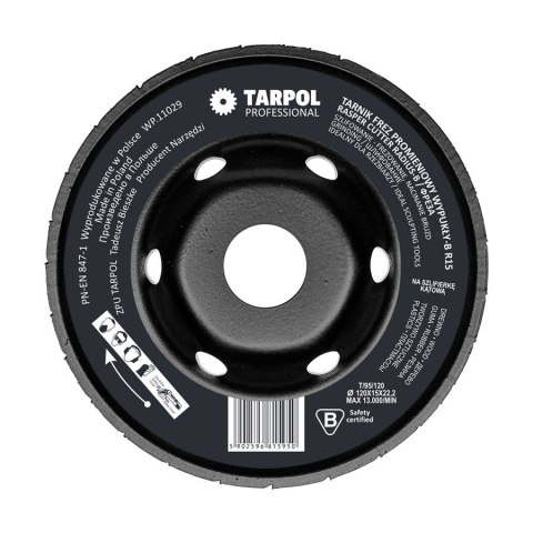 TARPOL TARNIK FREZ PROMIENIOWY T-95 R15 WYPUKŁY-B 120MM