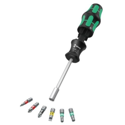 WERA WKRĘTAK KRAFTFORM Z MAGAZYNKIEM + BITY 7 CZ. OPK. ŚWIĄTECZNE