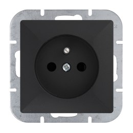 ABEX PERŁA GNIAZDO POJEDYNCZE P/T Z/U CZARNY MAT