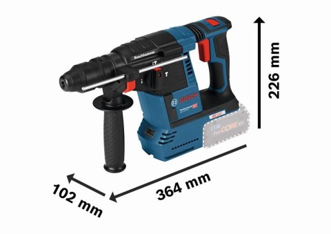 BOSCH MŁOT UDAROWY OBROTOWY GBH 18V-26 F 2.6J 2*5.0AH L-BOXX