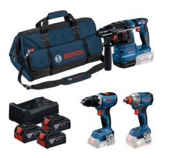 BOSCH ZESTAW COMBI 18V GSR+GDX+GBH 3*5.0AH