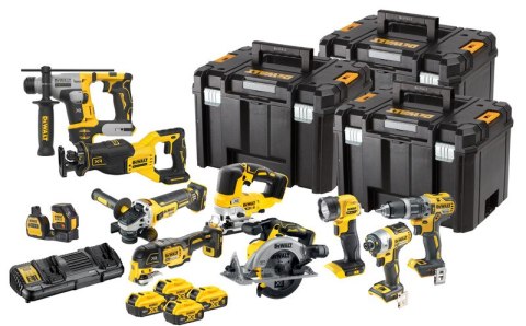 DEWALT ZESTAW NARZĘDZI COMBOKIT TSTAK 18V 4*5.0AH