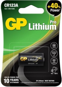 GP BATTERY BATERIA LITOWA 3.0V FOTO CR123