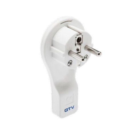 GTV WTYCZKA PŁASKA KĄTOWA BIAŁA 16A 250V