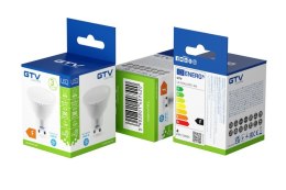 GTV ŻARÓWKA LED SMD GU10 BIAŁY CIEPŁY 3.5W 250V KĄT ŚW.120*350LM
