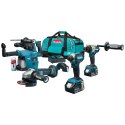 MAKITA ZESTAW COMBO 18V LXT DGA504+DDF492+DTD153+DHR243 2*5.0AH