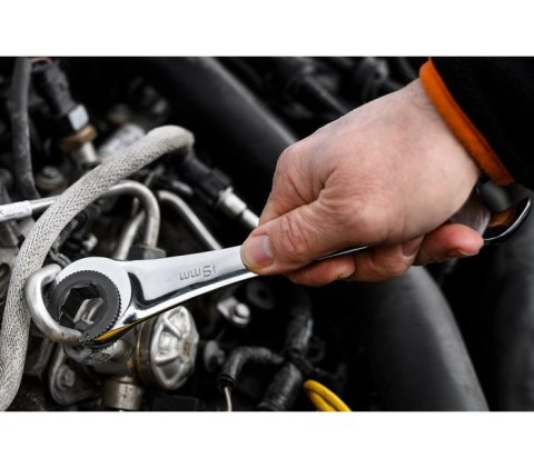 NEO KLUCZ PŁASKO-OCZKOWY, ROZCIĘTY, Z GRZECHOTKĄ, 19MM