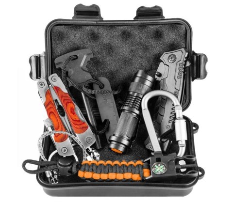 NEO ZESTAW SURVIVALOWY 8 W 1 W PUDEŁKU