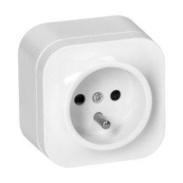 ORNO GNIAZDO POJEDYNCZE N/T TODO 2P+Z IP20, BIAŁY