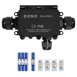 ORNO PUSZKA N/T IP68, 0.5-6.0MM2, 2 DŁA. M20, 1 DŁA. M16