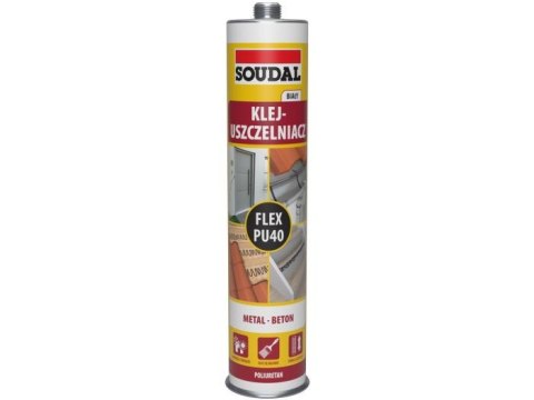 SOUDAL KLEJ USZCZELNIACZ POLIURETANOWY FLEX PU 40 BIAŁY 300ML