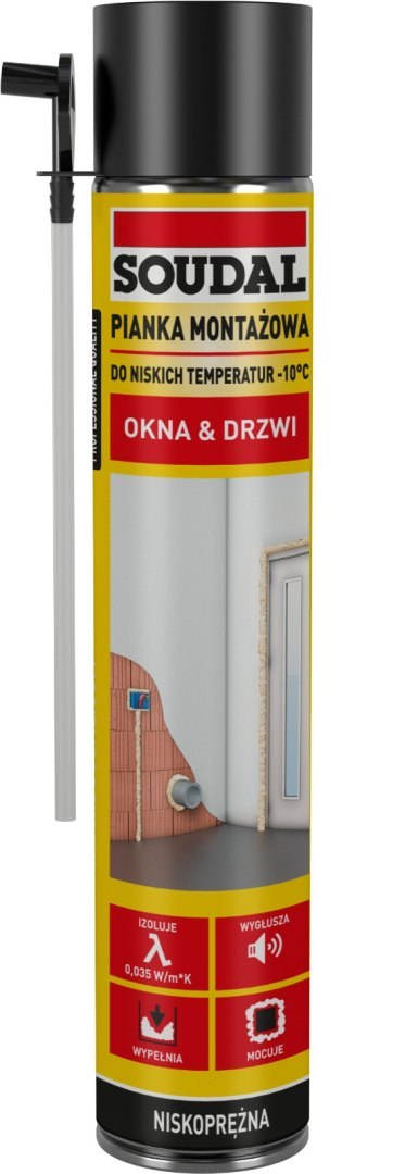 SOUDAL PIANKA MONTAŻOWA SOUDAL RURKA 750ML ZIMOWA