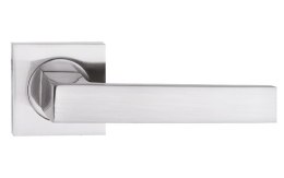 UN KLAMKA QUBIK KWADRAT NIKIEL-SZCZOTKOWANY