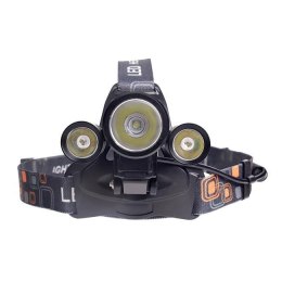 UN LATARKA LED CZOŁOWA 5W T6 + 2X CREE AKU 0478