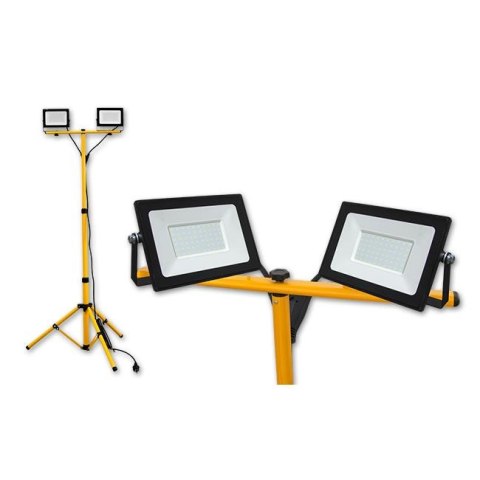 UN NAŚWIETLACZ LED NA STATYW 2*50W TIGA 4500K