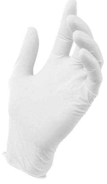 UN RĘKAWICE LATEXOWE BIAŁE MEDASEPT 8% ROZMIAR M