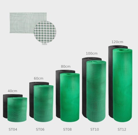 UN SIATKA TECHNICZNA ZIELONA TYP ST06 0.6M*50MB