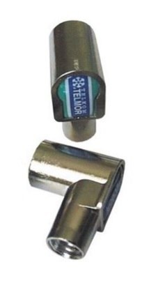 UN WTYK ANTENOWY KĄTOWY METALOWY NAKRĘCANY TYPU IEC