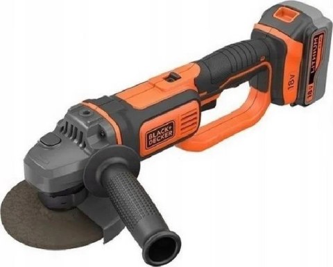 BLACK&DECKER SZLIFIERKA KĄTOWA AKUMULATOROWA 125 MM 18V 1*4.0AH