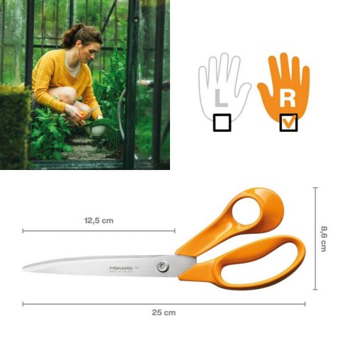 FISKARS CLASSIC, PROFESJONALNE NOŻYCZKI KRAWIECKIE 25 CM