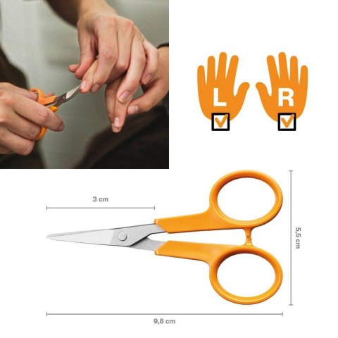 FISKARS NOŻYCZKI DO PAZNOKCI 10 CM CLASSIC