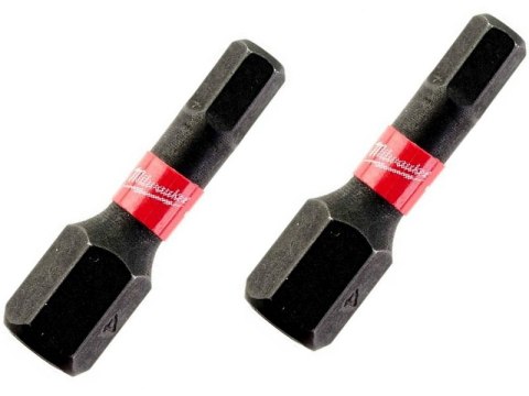 MILWAUKEE BIT, GROT, KOŃCÓWKA HEX4 25MM 2 SZT