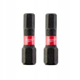 MILWAUKEE BIT, GROT, KOŃCÓWKA HEX5 25MM 2 SZT