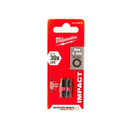 MILWAUKEE BIT, GROT, KOŃCÓWKA HEX6 25MM 2 SZT