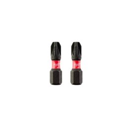 MILWAUKEE BIT, GROT, KOŃCÓWKA SHOCKWAVE PZ3 25MM 2 SZT.