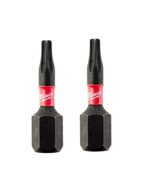 MILWAUKEE BIT, GROT, KOŃCÓWKA TORX TX10 25MM 2 SZT.