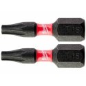 MILWAUKEE BIT, GROT, KOŃCÓWKA TORX TX15 25MM 2 SZT.