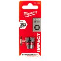 MILWAUKEE BIT, GROT, KOŃCÓWKA TORX TX50 25MM 2 SZT.