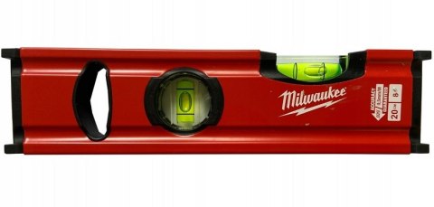 MILWAUKEE POZIOMICA SLIM WSKAŹNIK POZIOMU I PIONU 20CM