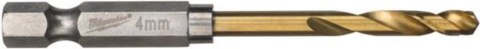 MILWAUKEE WIERTŁO DO METALU HSS-G TIN 4MM 2 SZT.