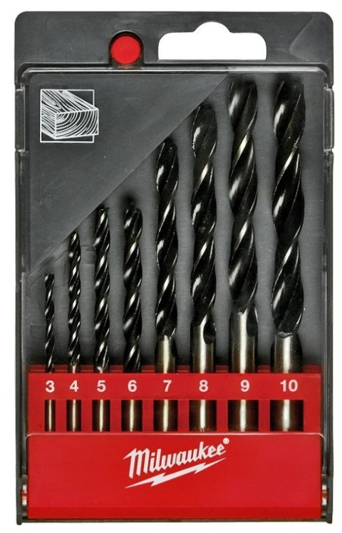 MILWAUKEE ZESTAW WIERTEŁ DO DREWNA 8 SZT.