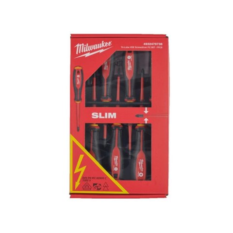 MILWAUKEE ZESTAW WKRĘTAKÓW VDE 7 SZT.