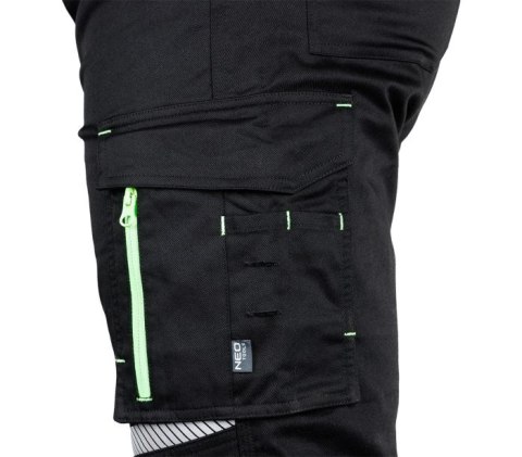 NEO SPODNIE ROBOCZE MIX&MATCH CZARNE, ROZMIAR XXL