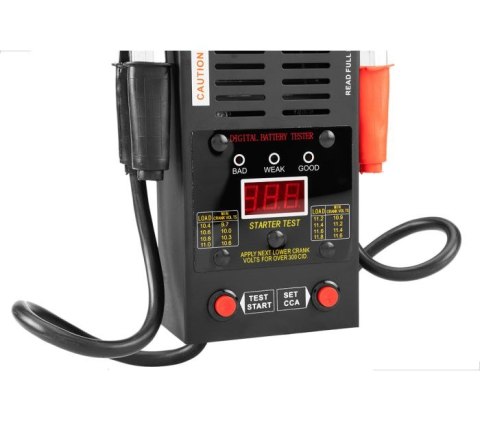 NEO TESTER AKUMULATORÓW CYFROWY, 12V, 125A