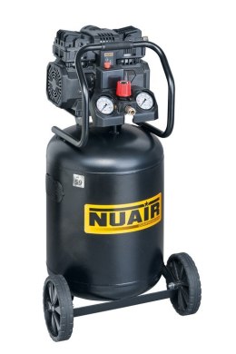 NUAIR KOMPRESOR BEZOLEJOWY PIONOWY 50L 8BAR WYCISZONY 59DB 1.5KM