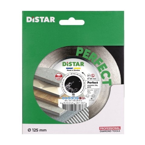 DISTAR TARCZA DIAMENTOWA PERFECT 125*1,5*25*22,23