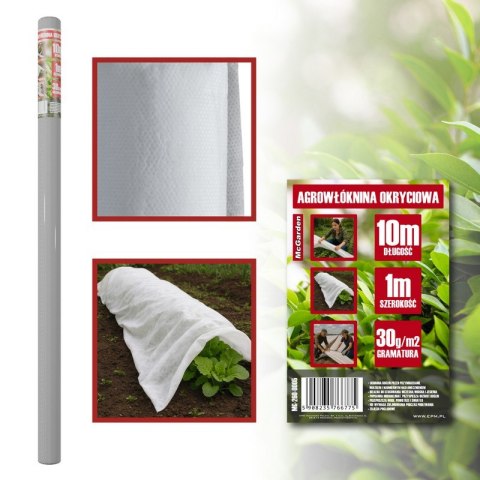 MC GARDEN AGROWŁÓKNINA OKRYCIOWA BIAŁA 30G 1*10M