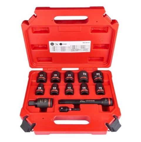 MILWAUKEE ZESTAW NASADEK UDAROWYCH SHOCKWAVE 1/2'' 13 EL.