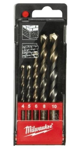 MILWAUKEE ZESTAW WIERTEŁ DO BETONU 5 EL.