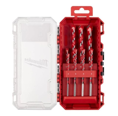 MILWAUKEE ZESTAW WIERTEŁ DO BETONU UCH. CYLINDRYCZNY 8 SZT.