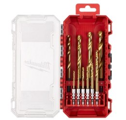 MILWAUKEE ZESTAW WIERTEŁ DO METALU HSS-G TIN RED HEX 3-10MM 10SZ