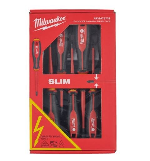 MILWAUKEE ZESTAW WKRĘTAKÓW VDE 7 SZT.
