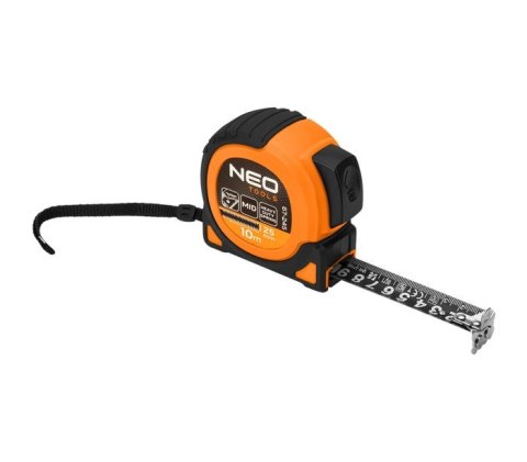 NEO MIARA ZWIJANA STALOWA SUPER BLACK, MAGNES, 10M*25MM