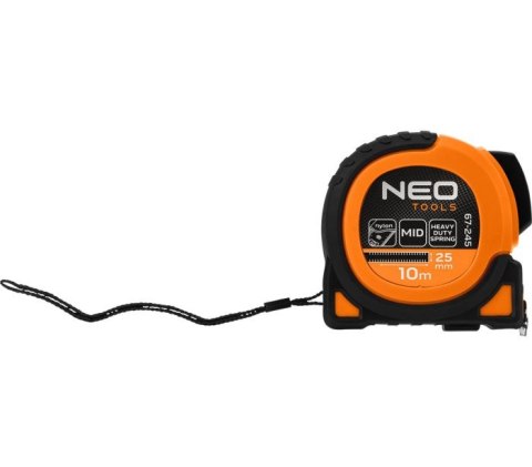 NEO MIARA ZWIJANA STALOWA SUPER BLACK, MAGNES, 10M*25MM